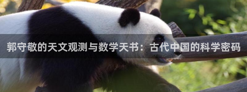 恒行娱乐芍皇74ooo5蛹：郭守敬的天文观测与数学天书：古代
