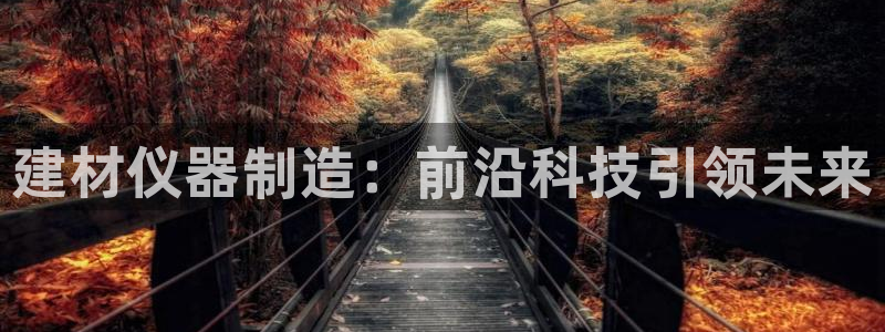 恒行娱乐招收点赞5ll533主管：建材仪器制造：前沿科技引领