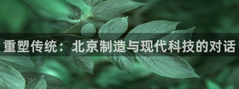 恒行2下74OOO5：重塑传统：北京制造与现代科技的对话