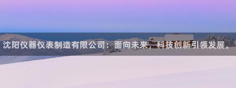 恒行娱乐陈74OOO5：沈阳仪器仪表制造有限公司：面向未来，