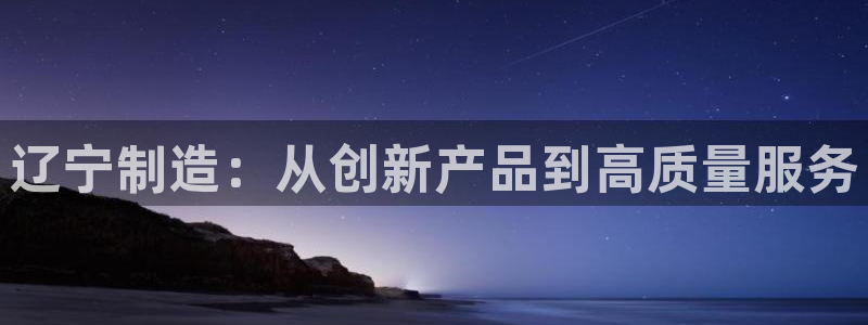 恒行2冯74OOO5：辽宁制造：从创新产品到高质量服务