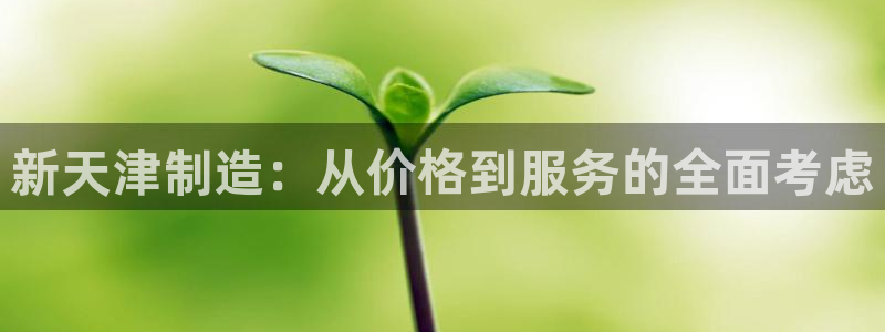 恒行2韩74OOO5：新天津制造：从价格到服务的全面考虑