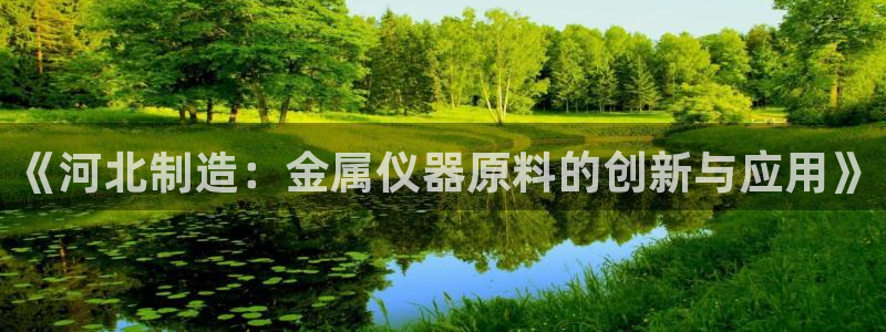 恒行开户娱乐6ll5l特惠：《河北制造：金属仪器原料的创新与