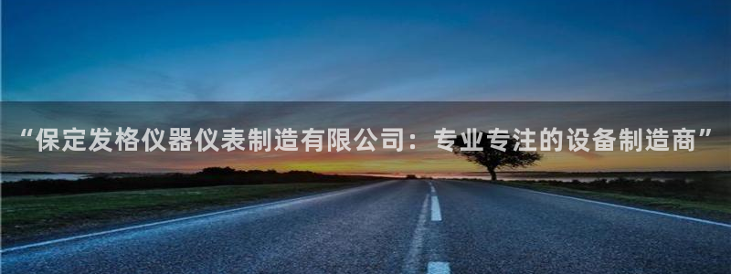 恒行登录就搜6ll5l：“保定发格仪器仪表制造有限公司：专业
