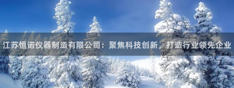 恒行主管6ll5l指定：江苏恒诺仪器制造有限公司：聚焦科技创