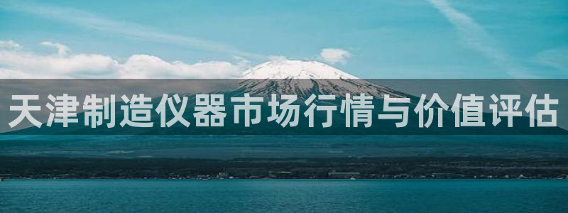 恒行2那74OOO5：天津制造仪器市场行情与价值评估